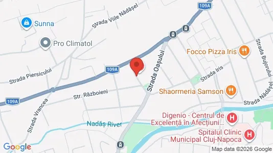 Apartments for rent i Cluj-Napoca - kort over placeringen