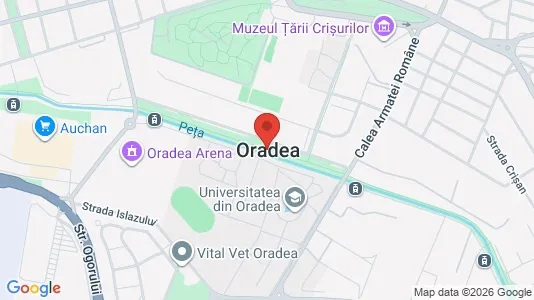Apartments for rent i Oradea - kort over placeringen