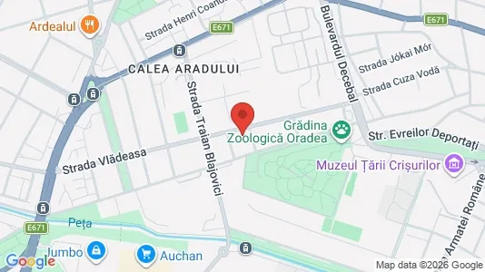 Apartments for rent i Oradea - kort over placeringen