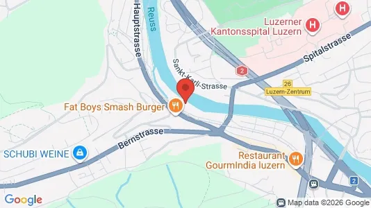 Apartments for rent i Luzern-Stadt - kort over placeringen
