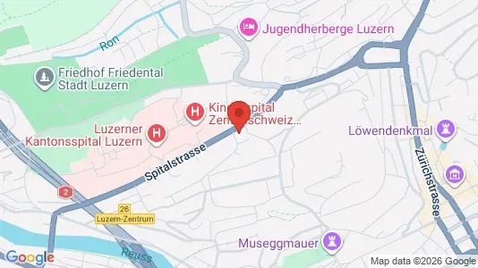 Apartments for rent i Luzern-Stadt - kort over placeringen