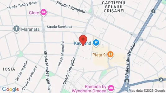 Apartments for rent i Oradea - kort over placeringen