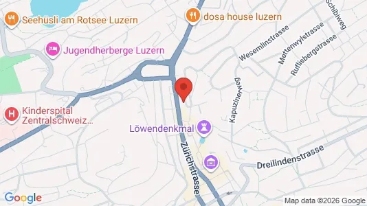 Apartments for rent i Luzern-Stadt - kort over placeringen