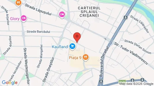 Apartments for rent i Oradea - kort over placeringen