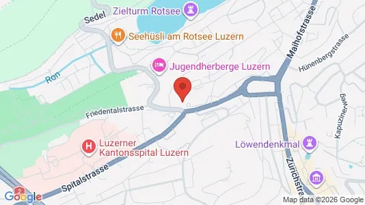 Apartments for rent i Luzern-Stadt - kort over placeringen