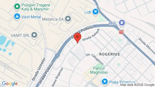 Apartments for rent i Oradea - kort over placeringen