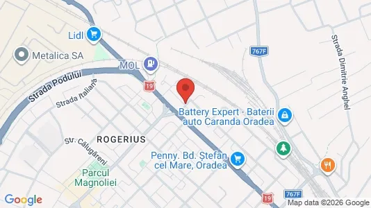 Apartments for rent i Oradea - kort over placeringen