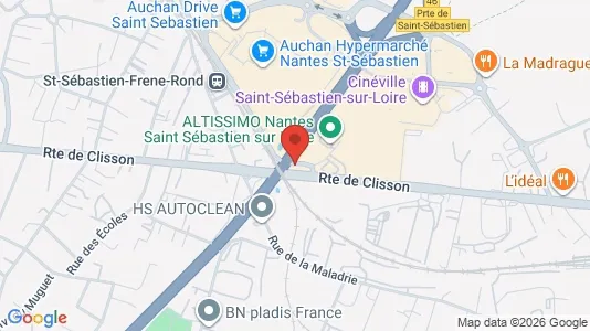 Apartments for rent i Nantes - kort over placeringen
