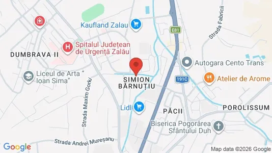 Apartments for rent i Zalău - kort over placeringen