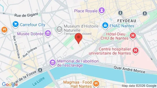 Apartments for rent i Nantes - kort over placeringen