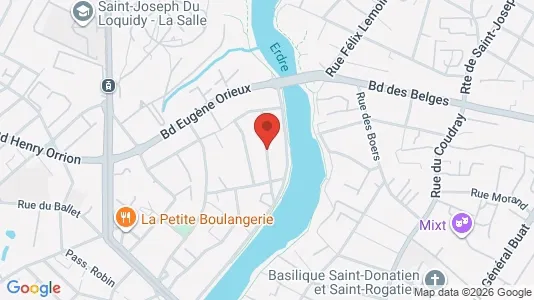 Apartments for rent i Nantes - kort over placeringen