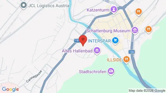 Apartments for rent i Feldkirch - kort over placeringen