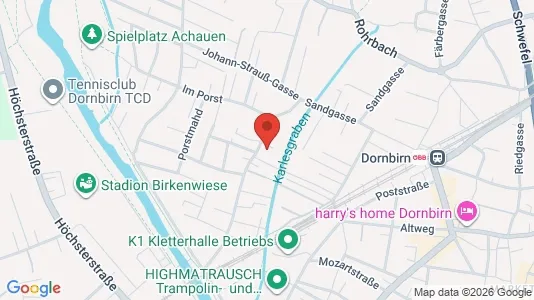 Apartments for rent i Dornbirn - kort over placeringen