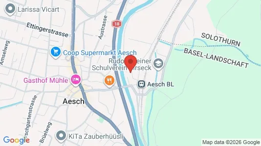 Apartments for rent i Arlesheim - kort over placeringen