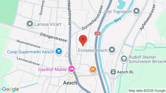 Apartments for rent i Arlesheim - kort over placeringen