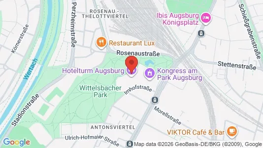 Apartments for rent i Augsburg - kort over placeringen