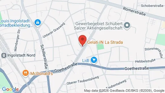 Apartments for rent i Ingolstadt - kort over placeringen