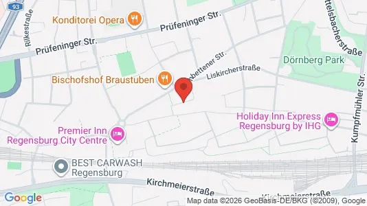 Apartments for rent i Regensburg - kort over placeringen