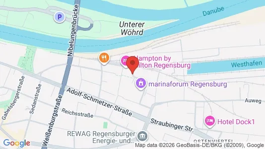 Apartments for rent i Regensburg - kort over placeringen