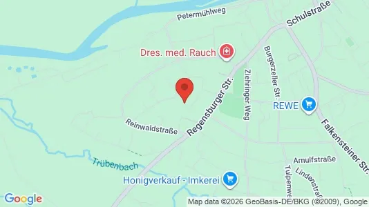 Apartments for rent i Cham - kort over placeringen