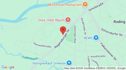 Apartments for rent i Cham - kort over placeringen