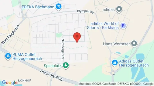 Apartments for rent i Erlangen-Höchstadt - kort over placeringen
