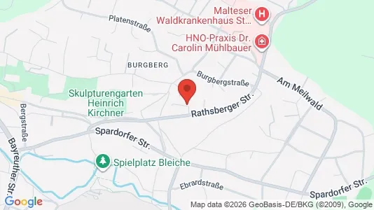 Apartments for rent i Erlangen - kort over placeringen