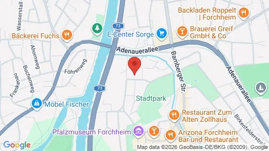 Apartments for rent i Forchheim - kort over placeringen