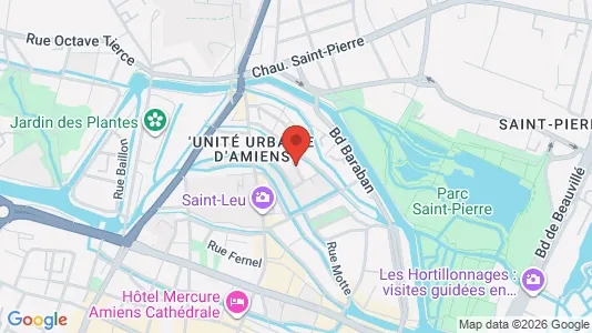 Apartments for rent i Amiens - kort over placeringen
