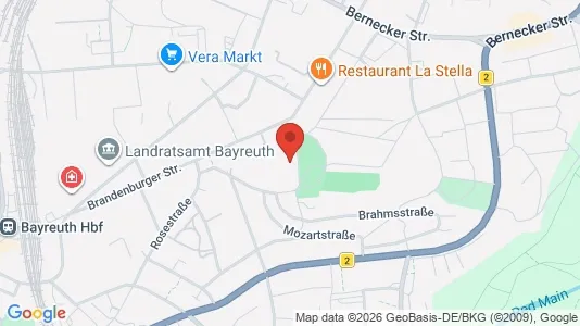 Apartments for rent i Bayreuth - kort over placeringen
