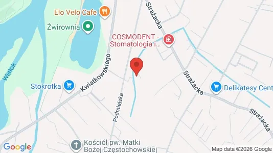 Apartments for rent i Rzeszów - kort over placeringen