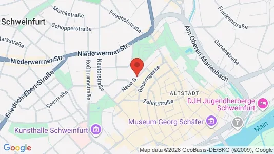 Apartments for rent i Schweinfurt - kort over placeringen