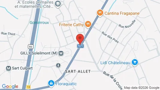 Apartments for rent i Charleroi - kort over placeringen