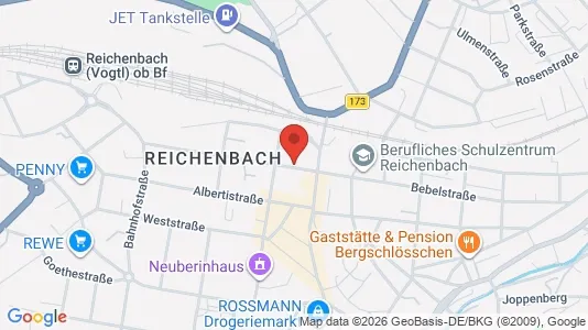 Apartments for rent i Vogtlandkreis - kort over placeringen
