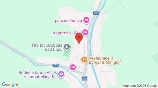 Apartments for rent i Trutnov - kort over placeringen