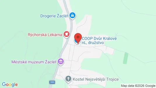 Apartments for rent i Trutnov - kort over placeringen