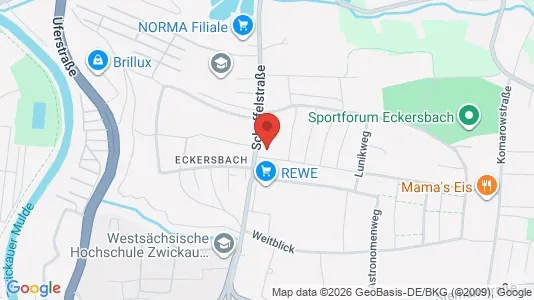 Apartments for rent i Zwickau - kort over placeringen