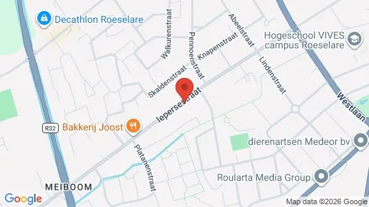 Apartments for rent i Roeselare - kort over placeringen