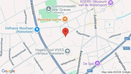 Apartments for rent i Roeselare - kort over placeringen