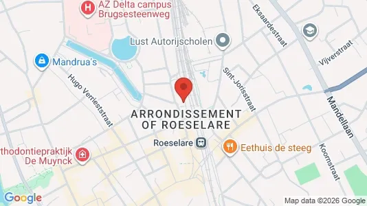 Apartments for rent i Roeselare - kort over placeringen