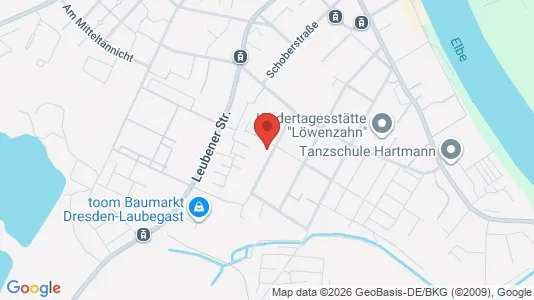 Apartments for rent i Dresden - kort over placeringen
