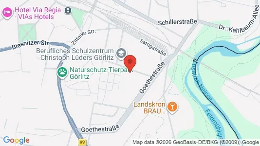 Apartments for rent i Görlitz - kort over placeringen