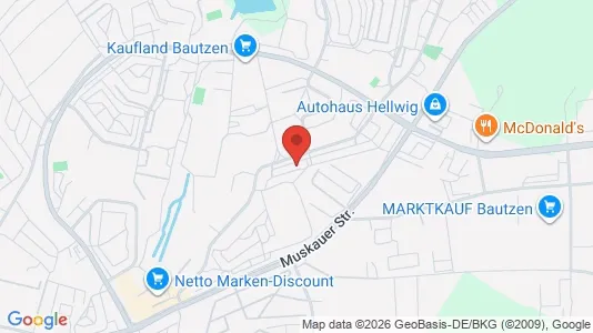 Apartments for rent i Bautzen - kort over placeringen