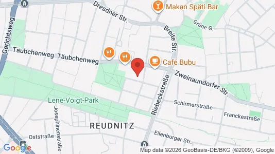 Apartments for rent i Leipzig - kort over placeringen