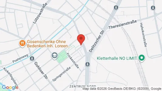 Apartments for rent i Leipzig - kort over placeringen