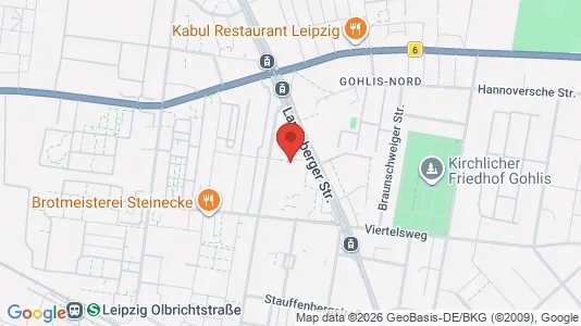 Apartments for rent i Leipzig - kort over placeringen
