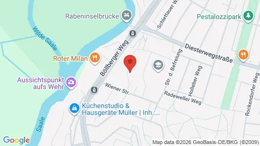Apartments for rent i Halle (Saale) - kort over placeringen