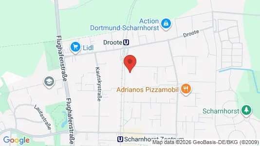 Apartments for rent i Dortmund - kort over placeringen