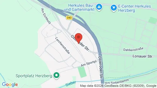 Apartments for rent i Göttingen - kort over placeringen