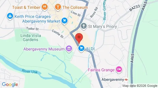 Apartments for rent i Abergavenny - Gwent - kort over placeringen